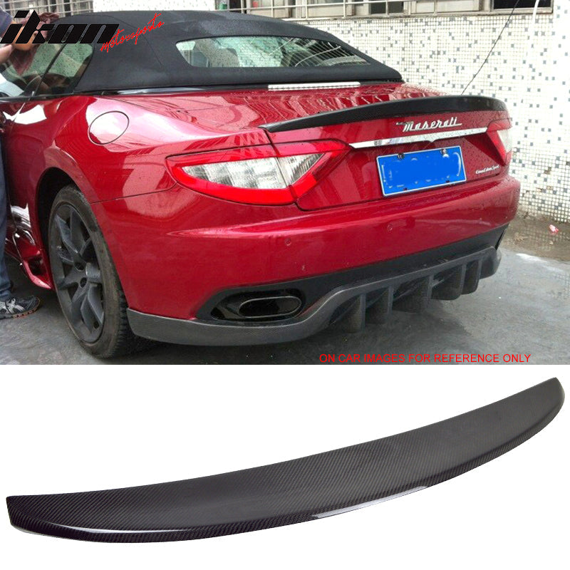 2008-2014 Maserati Gran Turismo Coupe Ikon Carbon Fiber Trunk Spoiler