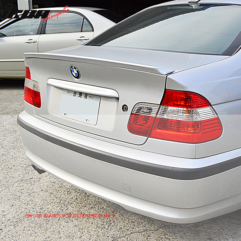 1999-2005 BMW E46 3 Series Sedan Ikon Style Carbon Fiber Trunk Spoiler