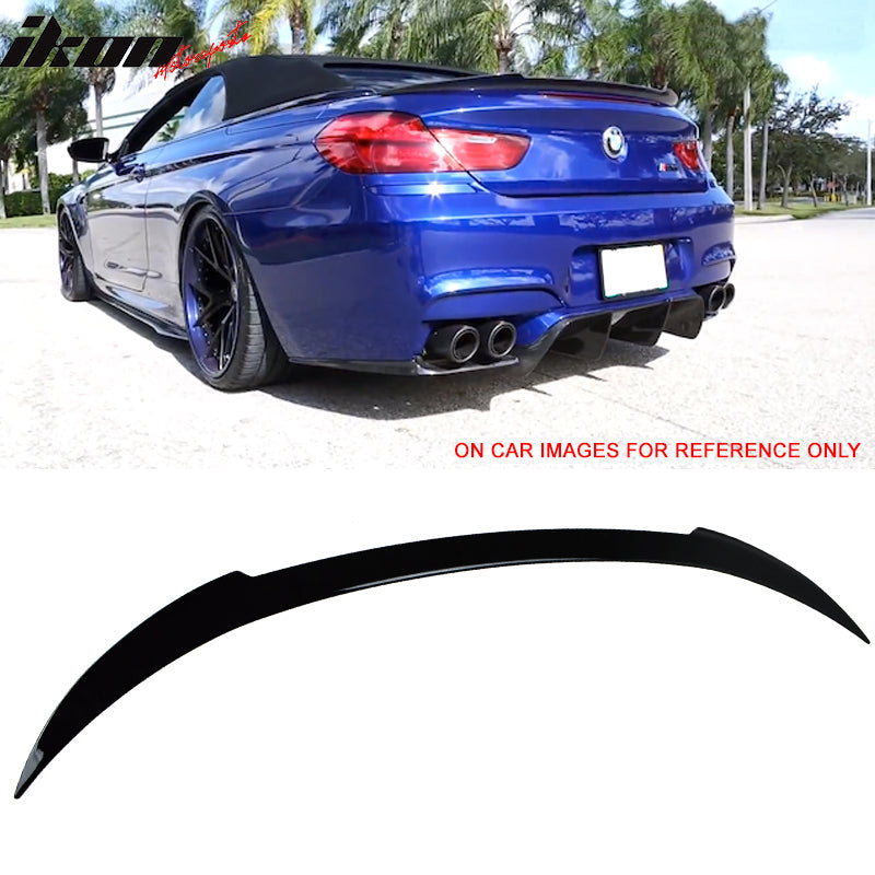 2012-2018 BMW 6 Series F12 Convertible V Style Trunk Spoiler Wing ABS