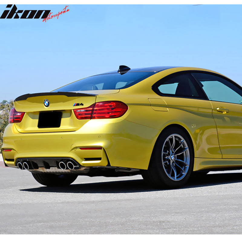 2015-2020 BMW F82 M4 Coupe 2Dr P Style Carbon Fiber CF Trunk Spoiler