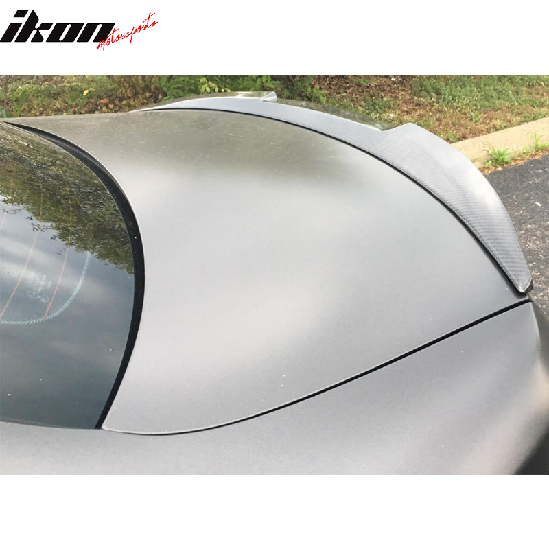 2007-2013 BMW E82 1 Series Coupe M4 Style Trunk Spoiler Wing Matte CF