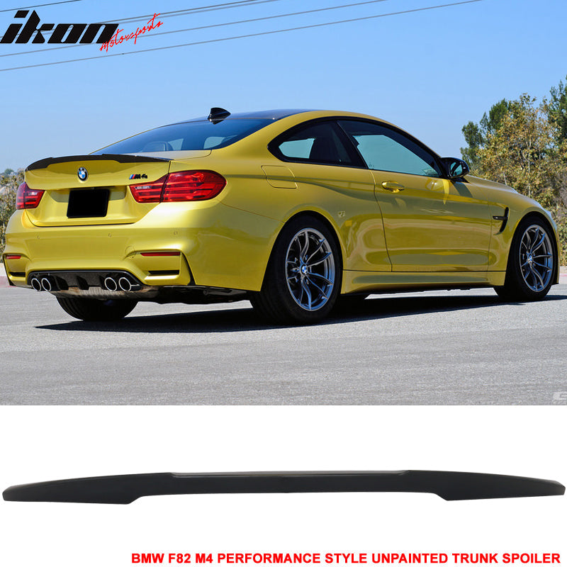 2015-2020 BMW F82 4 Series M4 Performance Style Trunk Spoiler Wing ABS