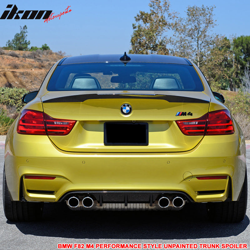 2015-2020 BMW F82 4 Series M4 Performance Style Trunk Spoiler Wing ABS