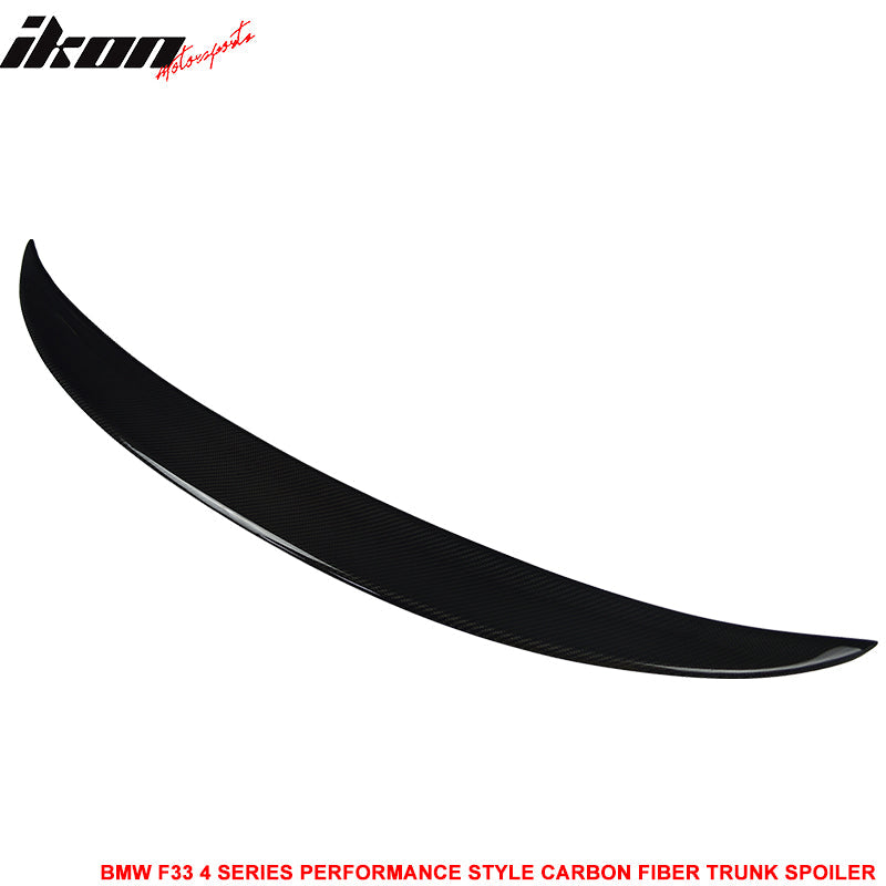 2014-2020 BMW 4 Series F33 F83 M4 P Style Carbon Fiber Trunk Spoiler