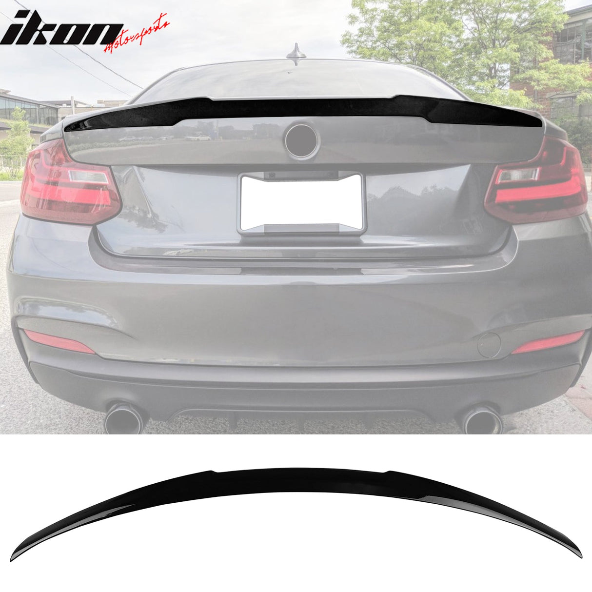 2014-2021 BMW 2 Series F22 Coupe 2 Door M4 Style Trunk Spoiler ABS
