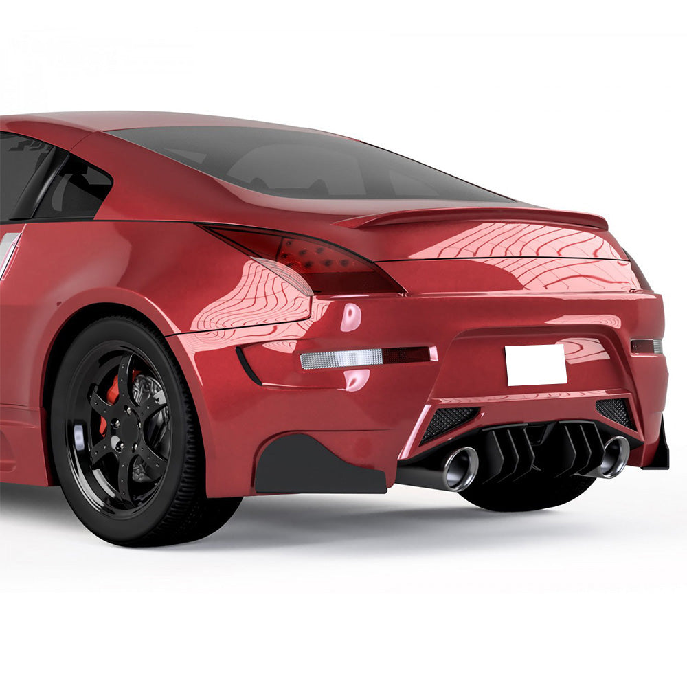 Fits 03-08 Nissan 350Z #K23 Liquid Platinum Metallic Trunk Spoiler