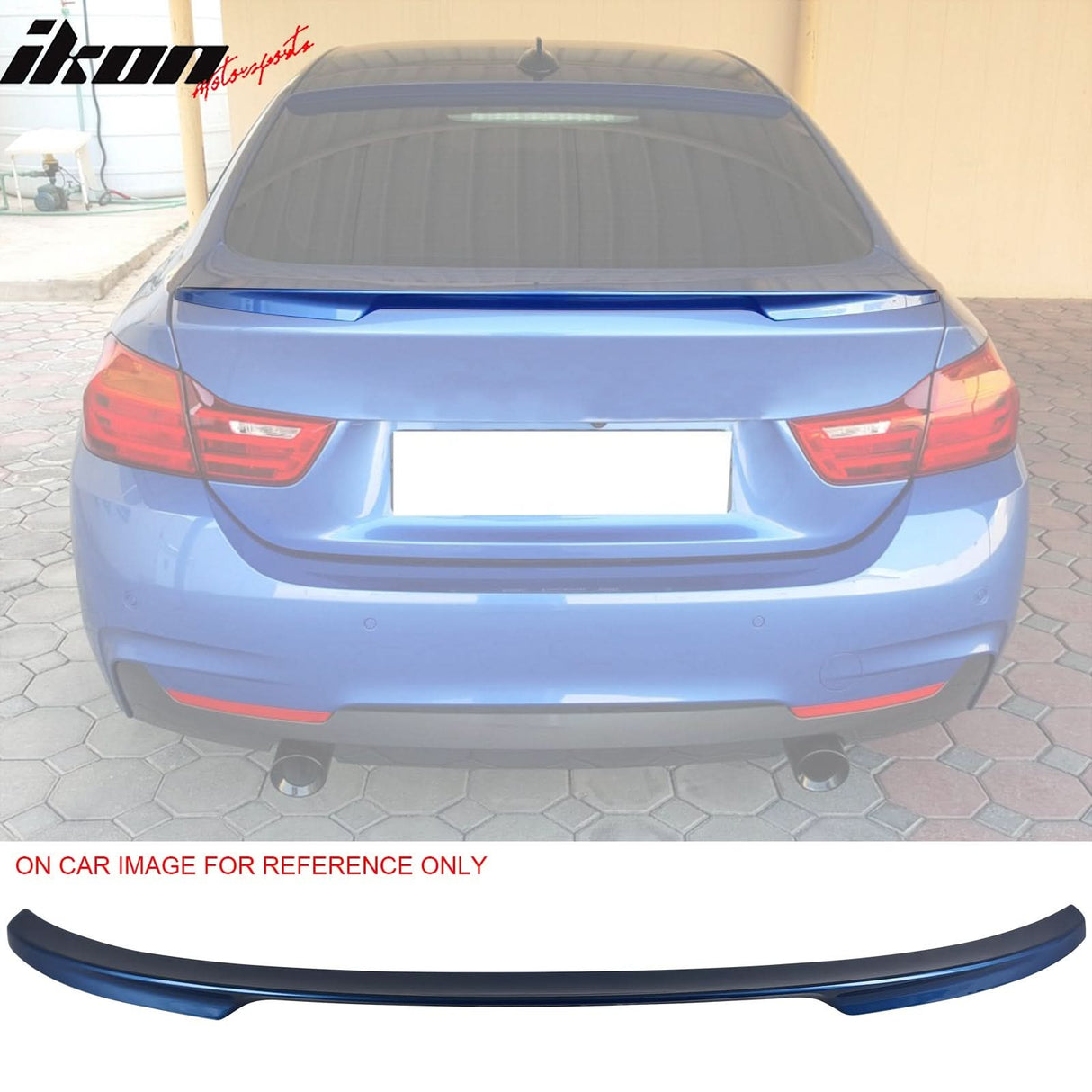 2015-2020 BMW F36 4 Series Gran Coupe P Style #335 Blue Trunk Spoiler