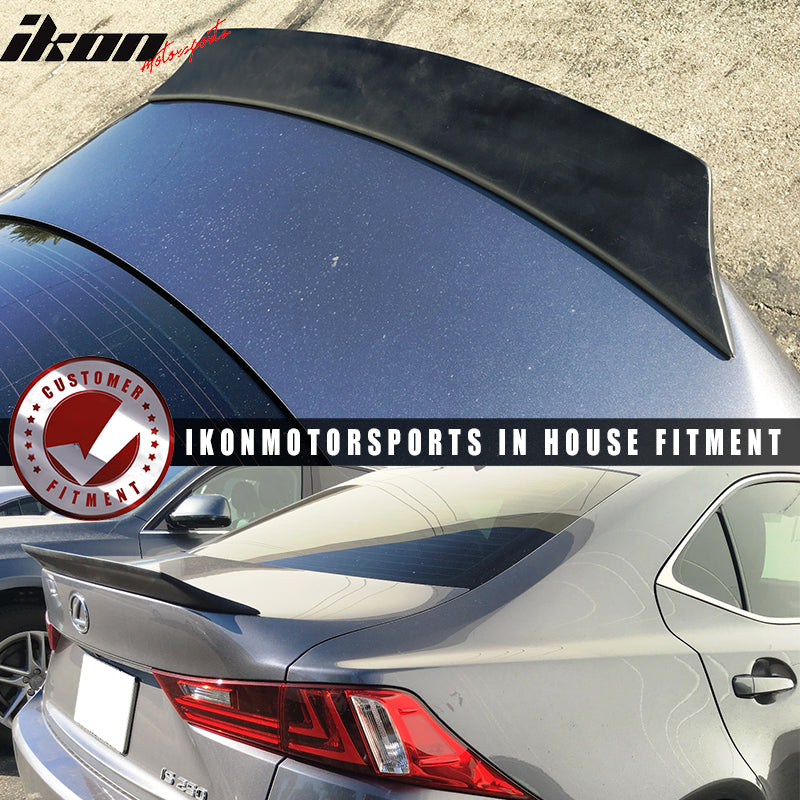2014-2020 Lexus IS250 F Sport V Style High Kick FRP Trunk Spoiler Wing