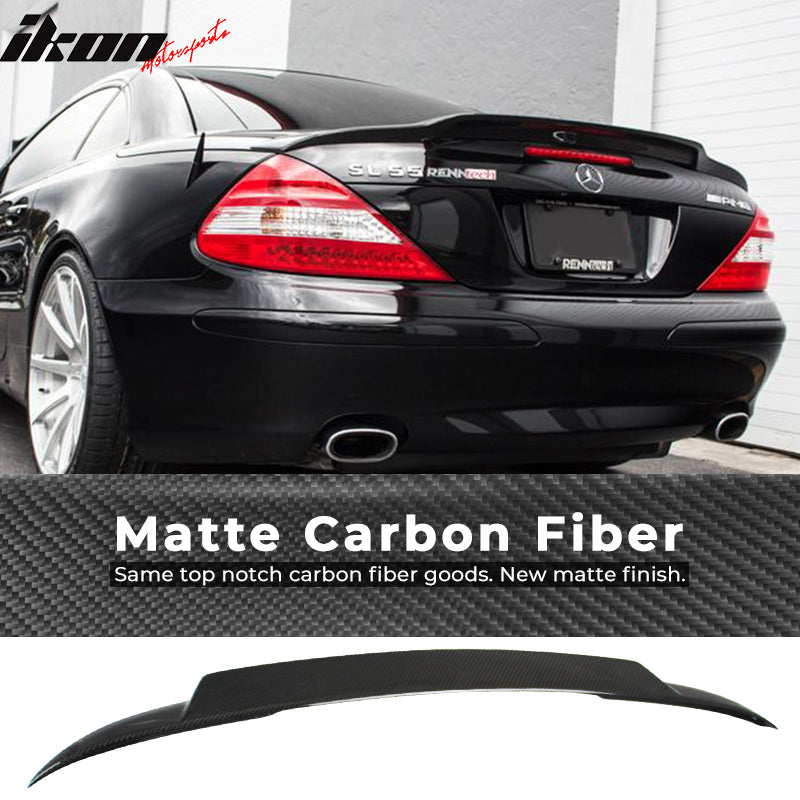 2003-2011 Benz SL-Class Convertible 2Dr R230 V Style CF Trunk Spoiler