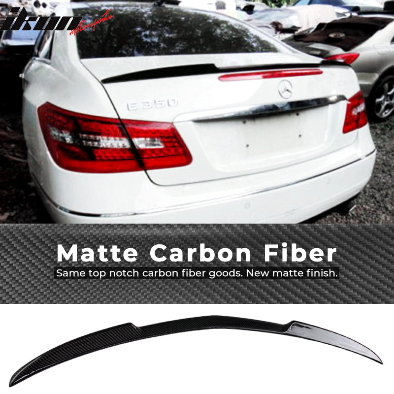 2010-2017 Benz E Class W207 C207 Coupe 2Dr Carbon Fiber Trunk Spoiler