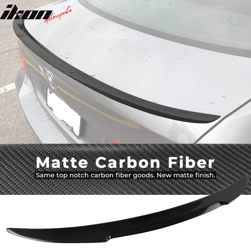 2007-2013 BMW 3 Series E92 Coupe M4 Style Carbon Fiber Trunk Spoiler
