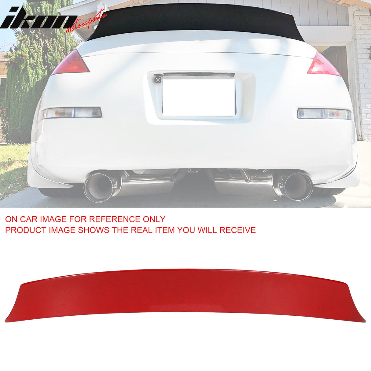 2003-2009 Nissan 350Z Z33 V Style Rear Trunk Spoiler Wing Tail Lip ABS