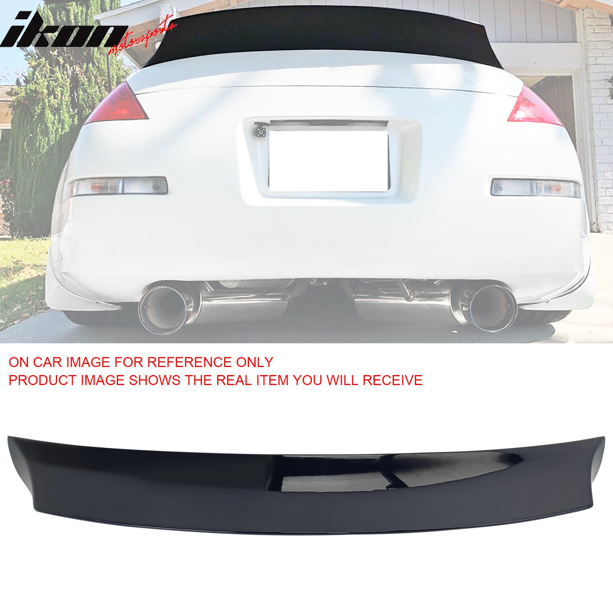 2003-2009 Nissan 350Z Z33 V Style Rear Trunk Spoiler Wing Tail Lip ABS