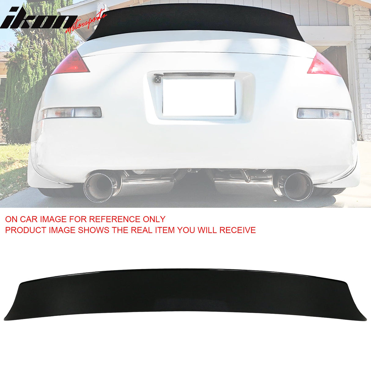 2003-2009 Nissan 350Z Z33 V Style Rear Trunk Spoiler Wing Tail Lip ABS