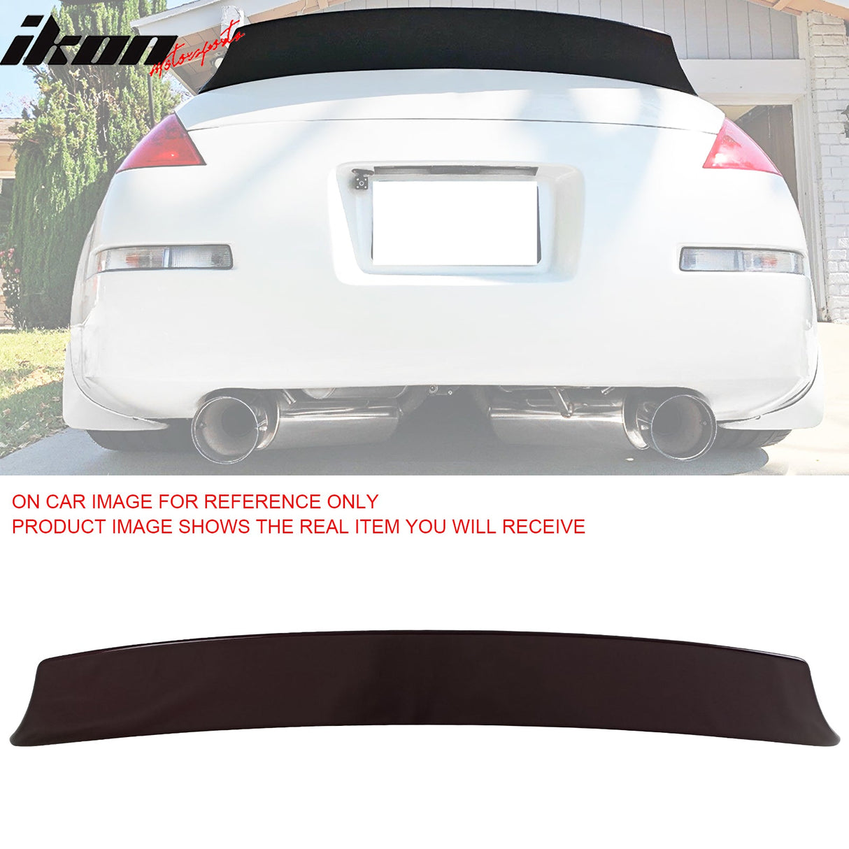 2003-2009 Nissan 350Z Z33 V Style Rear Trunk Spoiler Wing Tail Lip ABS