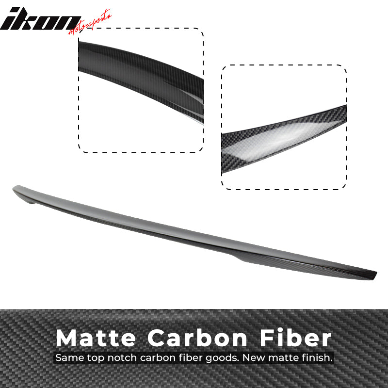 2014-2022 Infiniti Q50 Sedan 4Dr P Style Carbon Fiber CF Trunk Spoiler