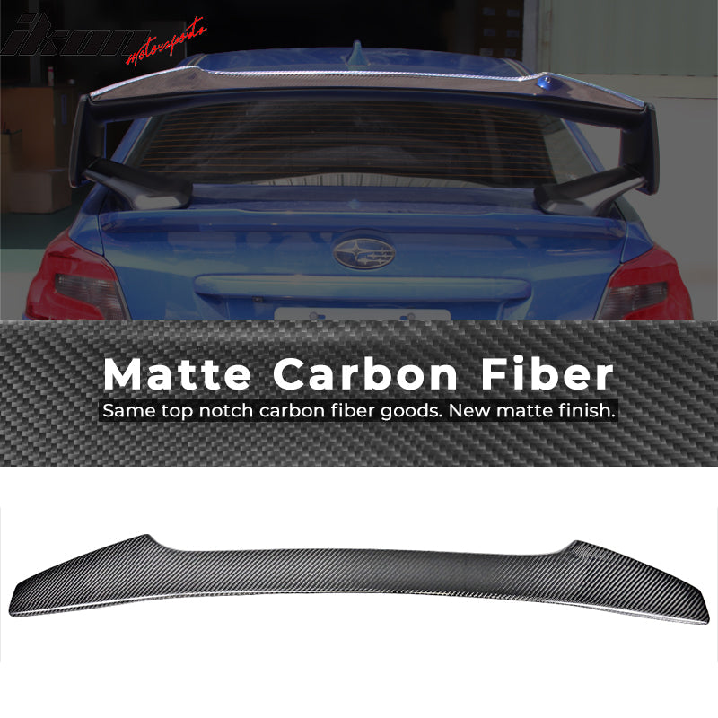 2015-2021 Subaru WRX STI Sedan 4Dr Carbon Fiber CF Trunk Spoiler Wing