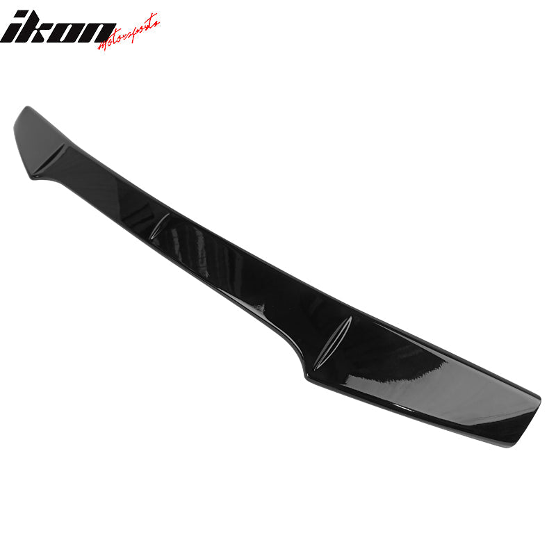 2015-2021 Subaru WRX STI Add-On Trunk Spoiler Gurney Flap Gloss Black