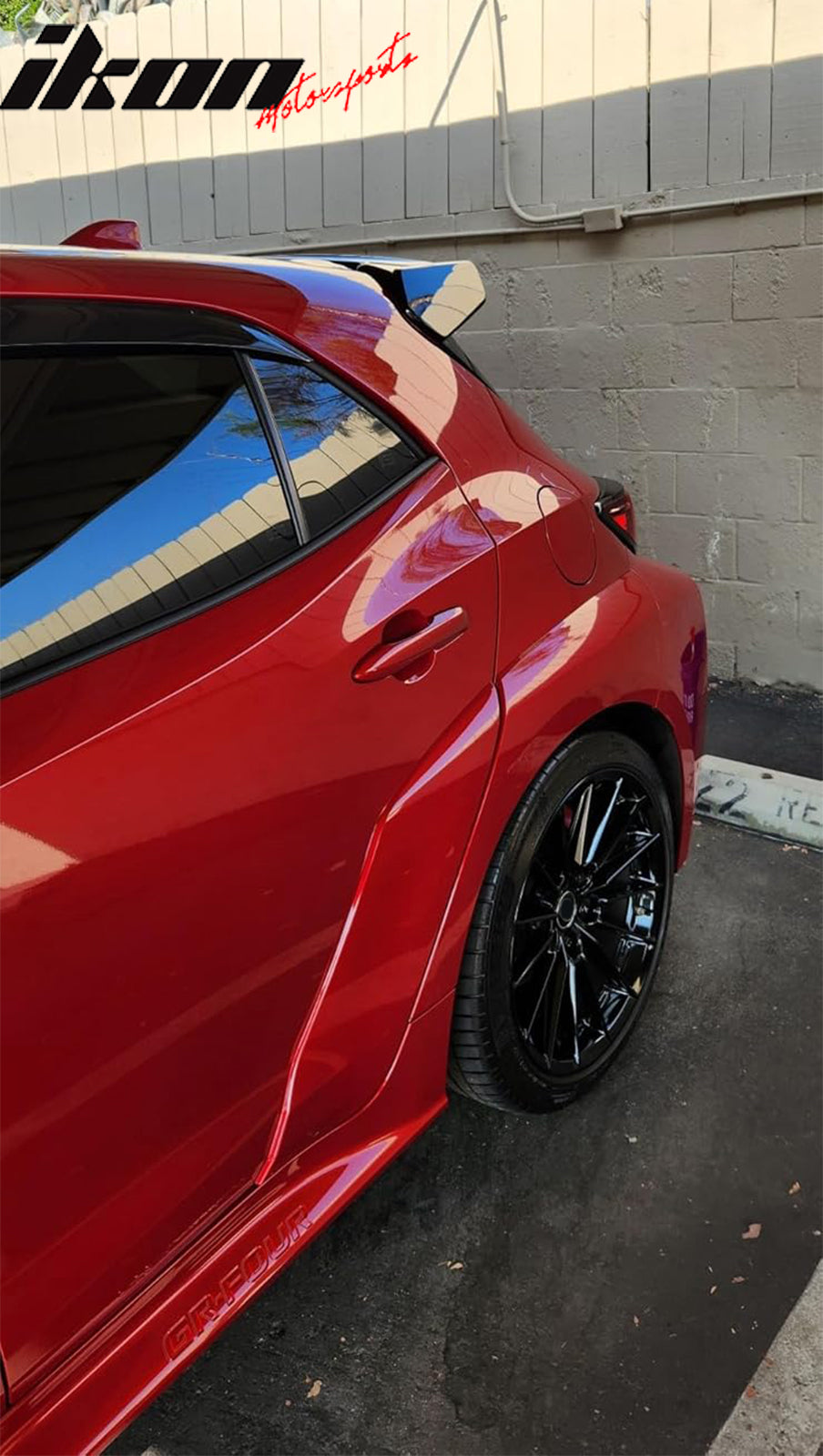 2019-2024 Corolla Hatchback #218 Attitude Black Metallic Roof Spoiler