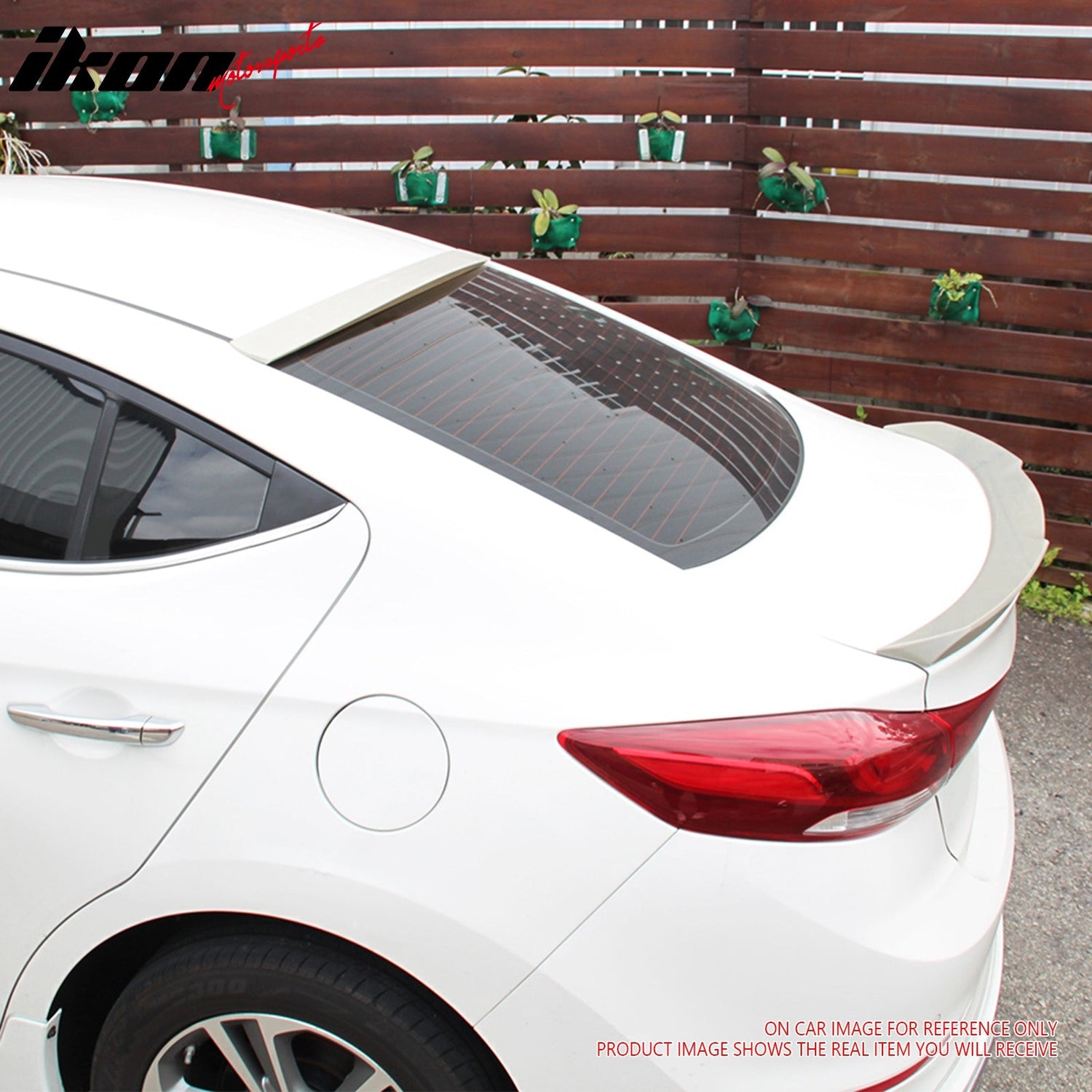 2016-2018 Hyundai Elantra 4Dr OE Style #EB Ebony Black Trunk Spoiler