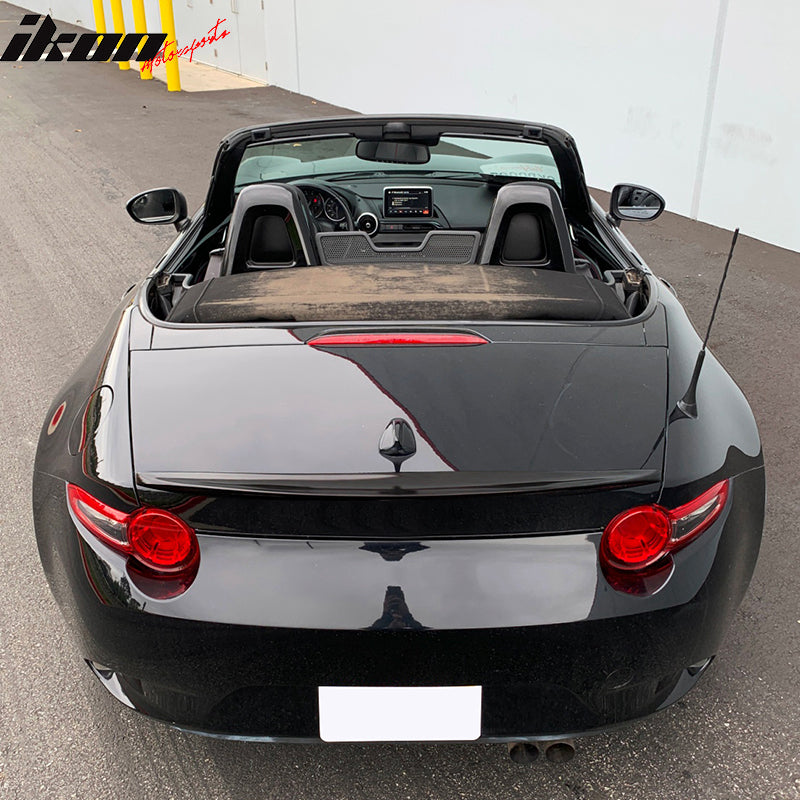 2016-2025 Mazda MX-5 Miata Performance Style Trunk Spoiler #A3F Black