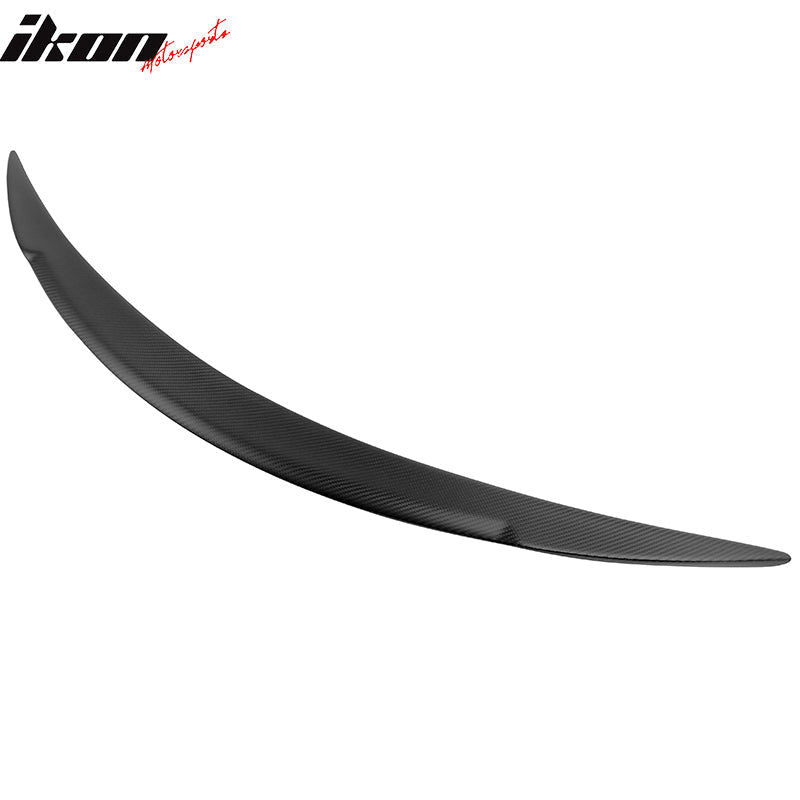 2012-2025 Tesla Model S Trunk Spoiler V Style Matte Carbon Fiber Wing