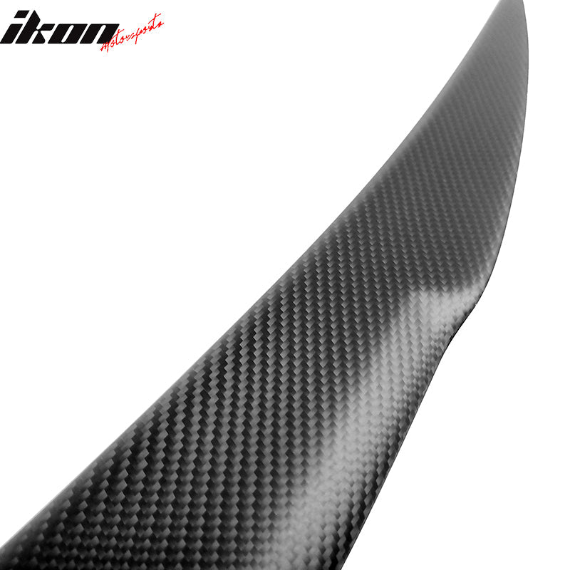 2012-2025 Tesla Model S Trunk Spoiler V Style Matte Carbon Fiber Wing