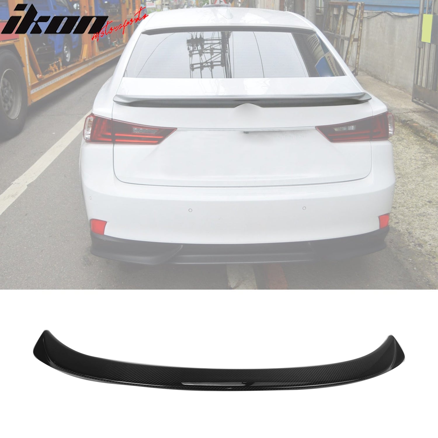 2014-2020 Lexus IS250 IS300 F Style Rear Trunk Spoiler Carbon Fiber CF
