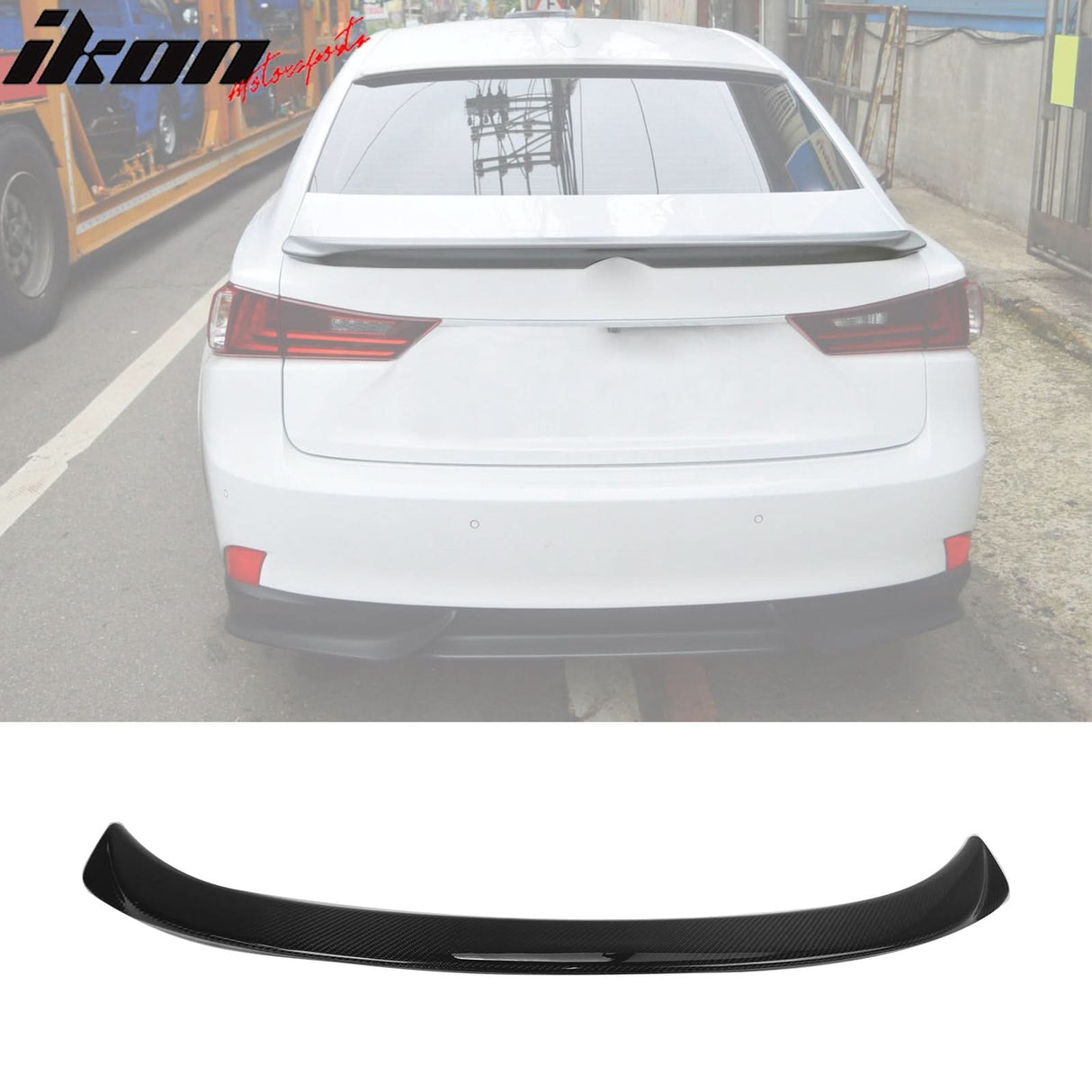 2014-2020 Lexus IS250 IS300 F Style Rear Trunk Spoiler Carbon Fiber CF
