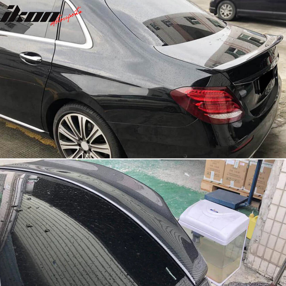 2017-2023 Benz W213 E-Class Trunk Spoiler PSM Style Carbon Fiber Wing