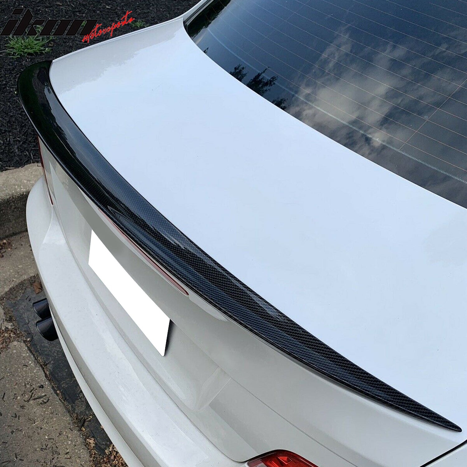 2007-13 BMW E82 1-Series Trunk Spoiler Performance Matte Carbon Fiber