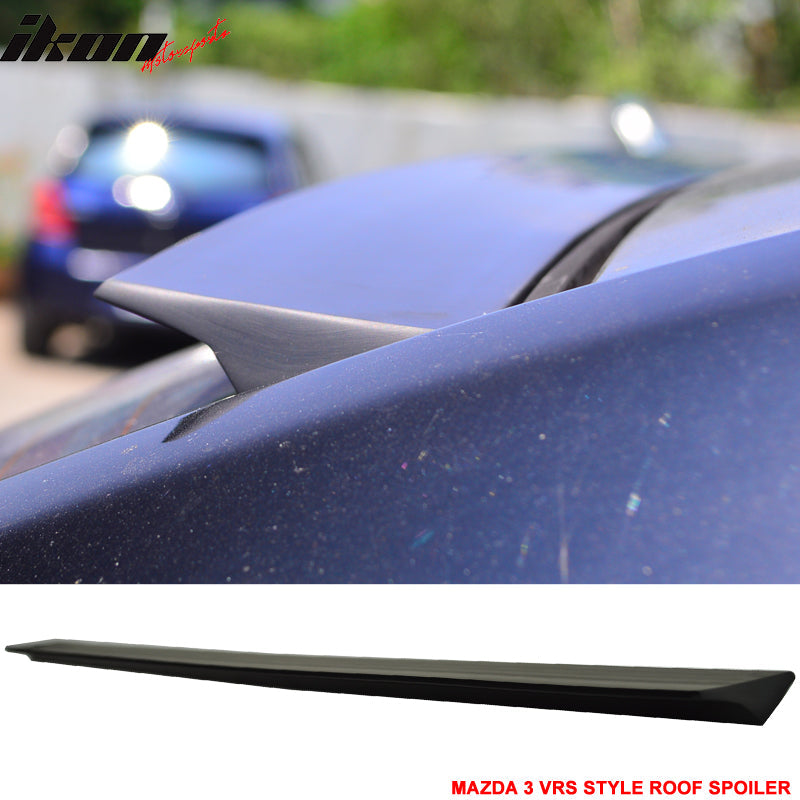 2014-2017 Mazda 3 BM Sedan VRS Style Unpainted Roof Spoiler Wing PUF