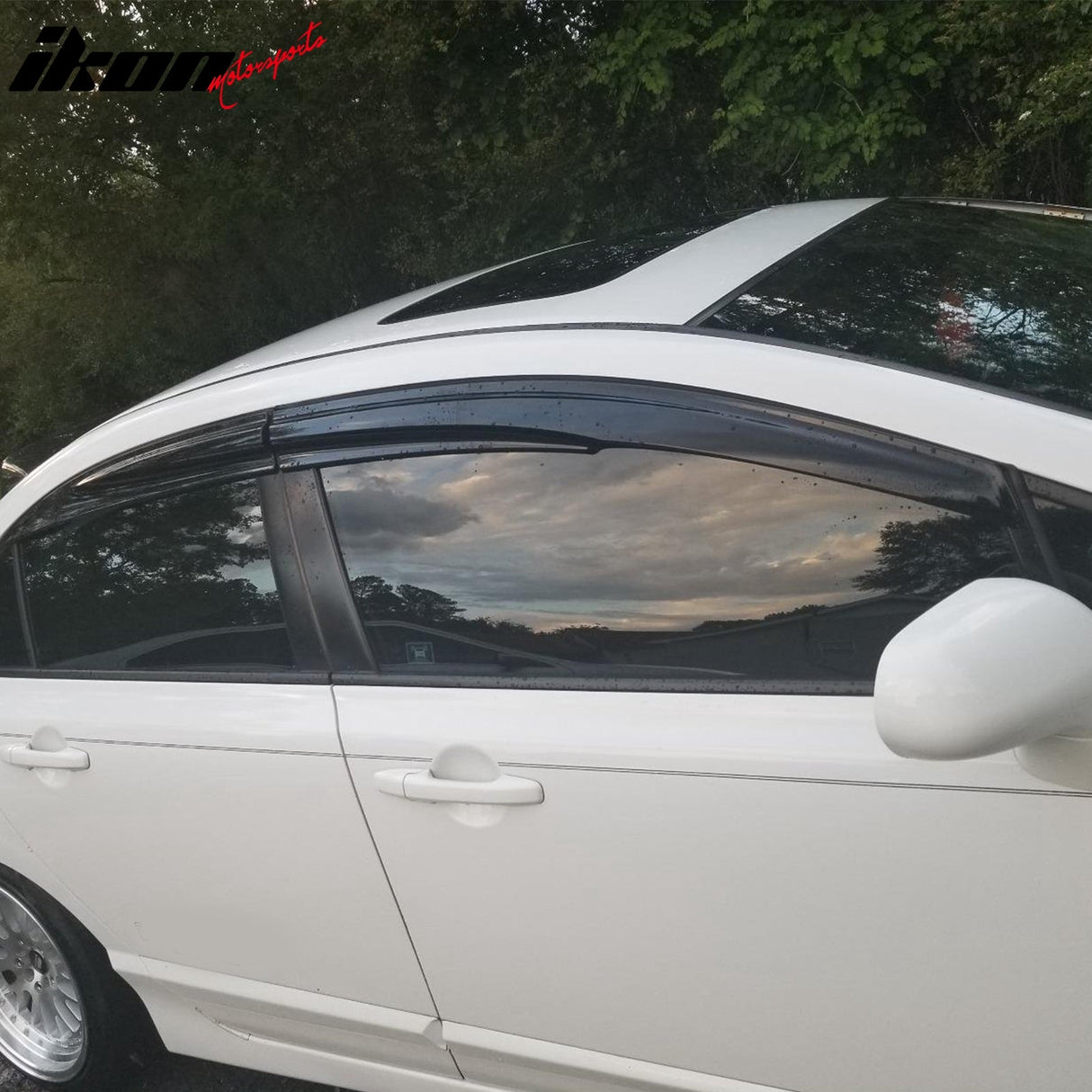 2006-2011 Honda Civic Sedan Window Visors Polycarbonate