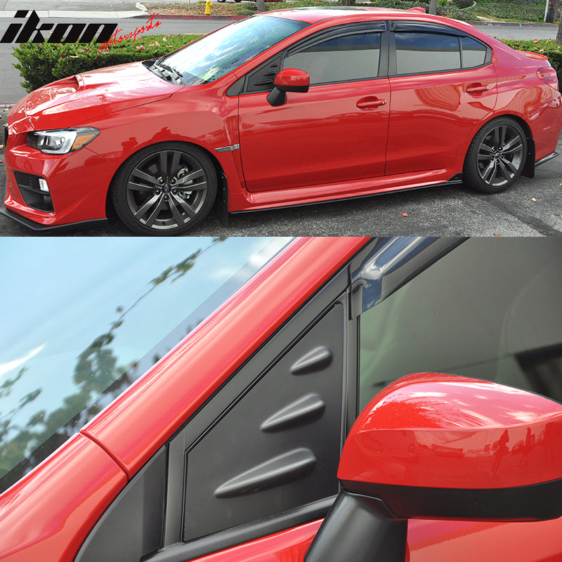 2015-2021 Subaru WRX STI Style Unpainted Window Louver ABS