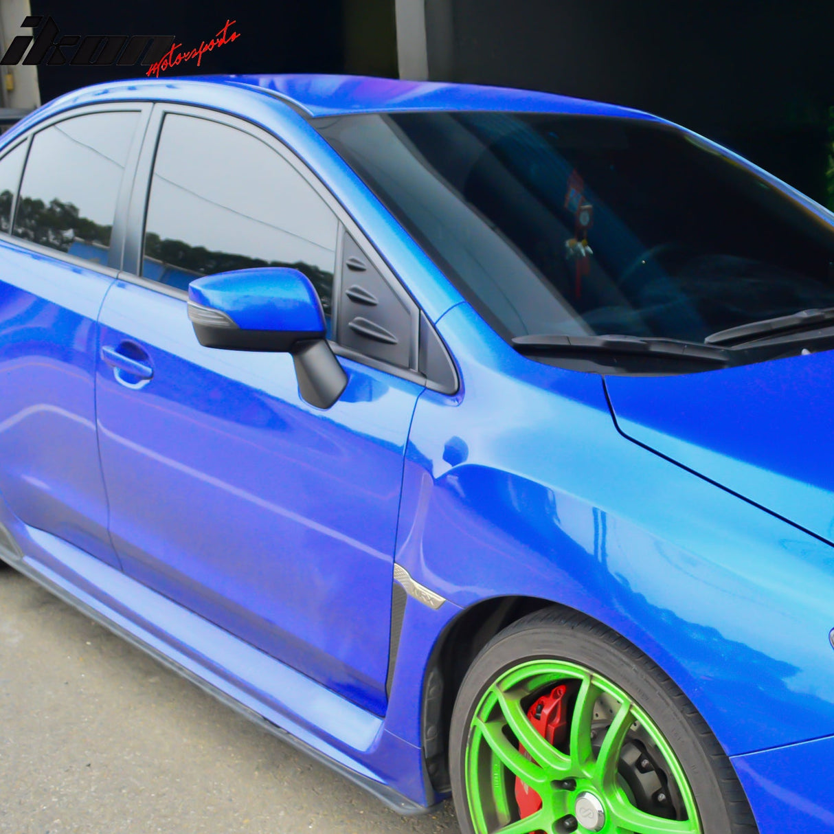 2015-2021 Subaru WRX STI Style Unpainted Window Louver ABS
