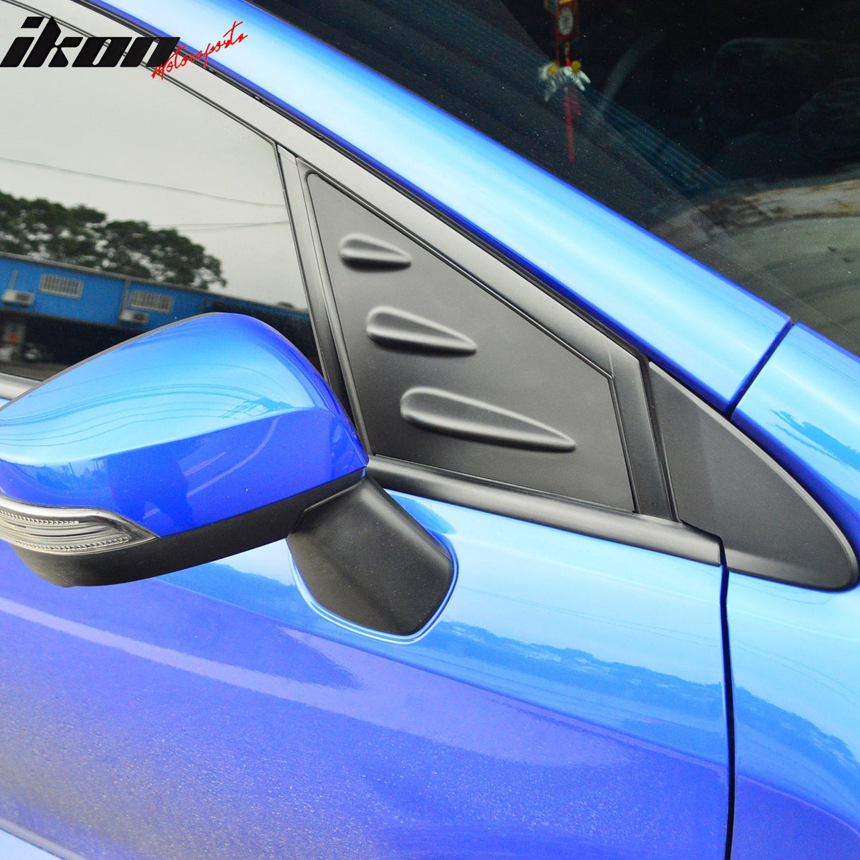 2015-2021 Subaru WRX STI Style Unpainted Window Louver ABS