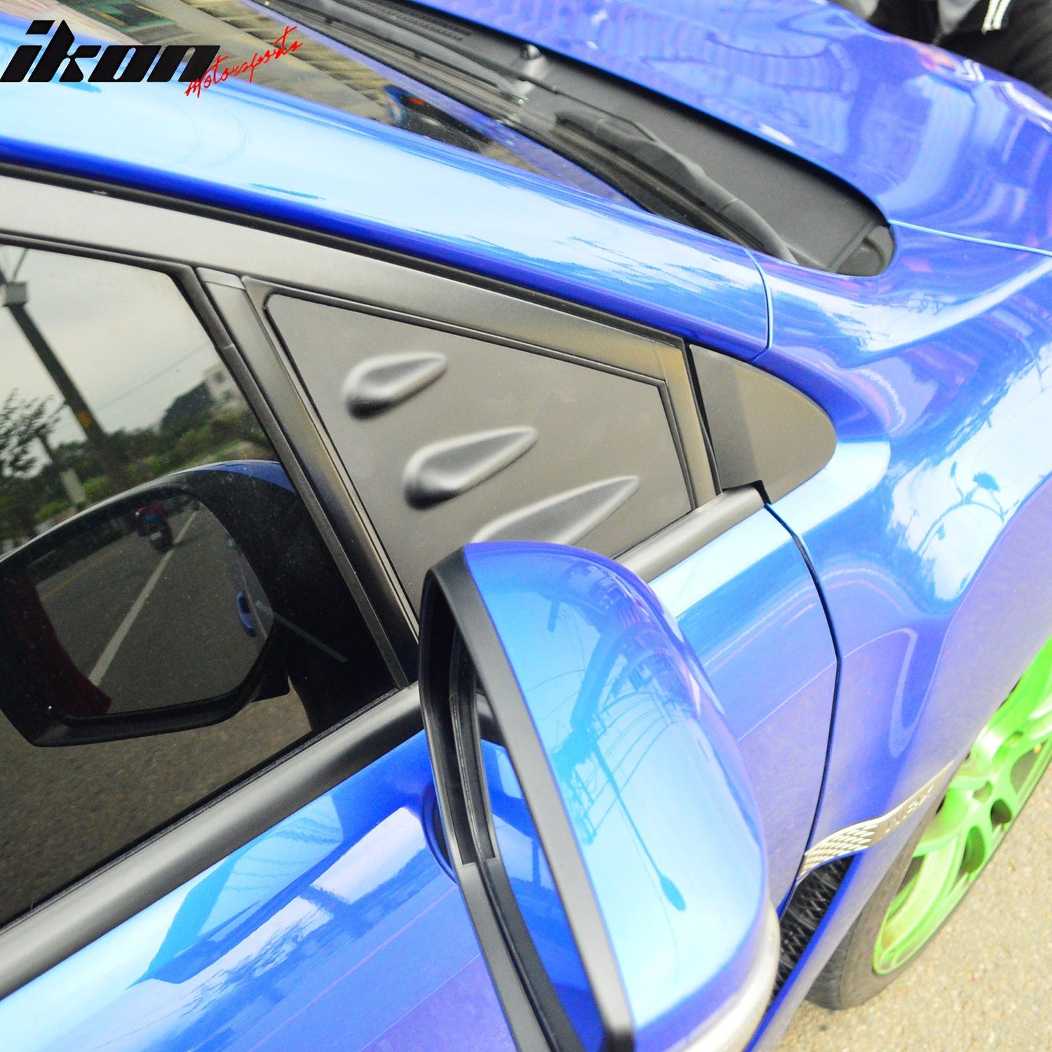 2015-2021 Subaru WRX STI Style Unpainted Window Louver ABS