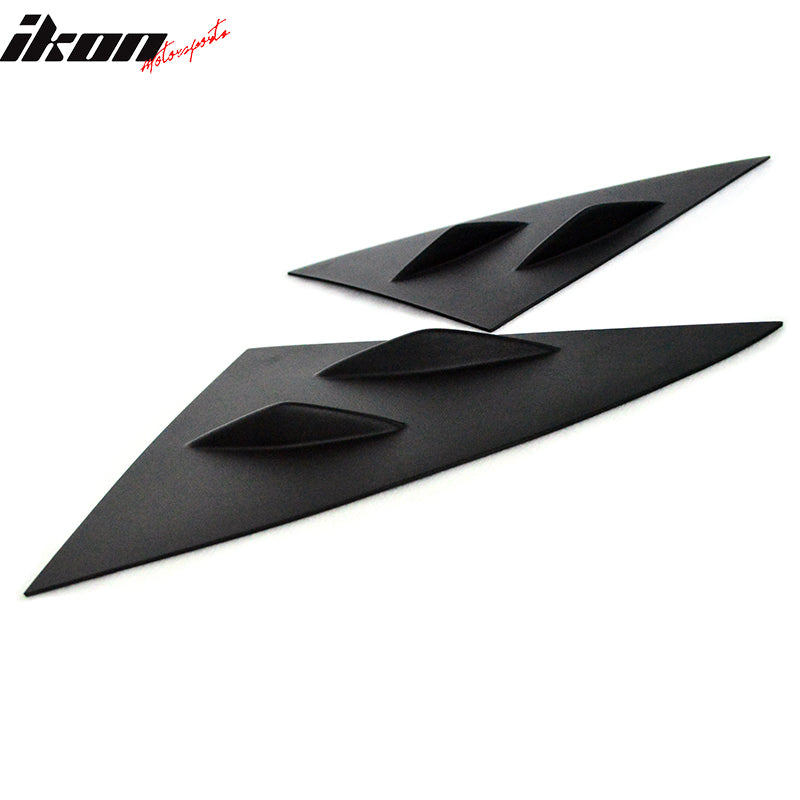 2014-2019 Benz W117 C117 CLS-Class 4Dr Matte Black Side Window Louvers