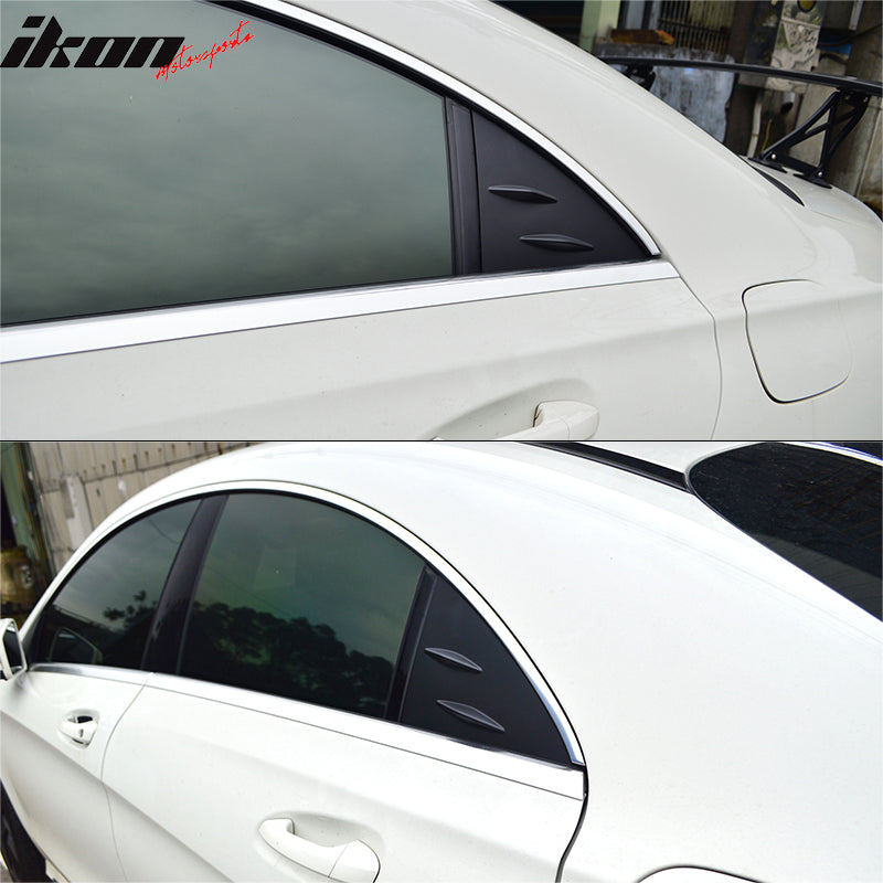 2014-2019 Benz W117 C117 CLS-Class Sedan Unpainted Side Window Louvers
