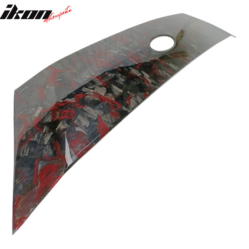 2018-2020 Ford Focus Hatchback Hood Cover Decor Scoop - Red Forged CF