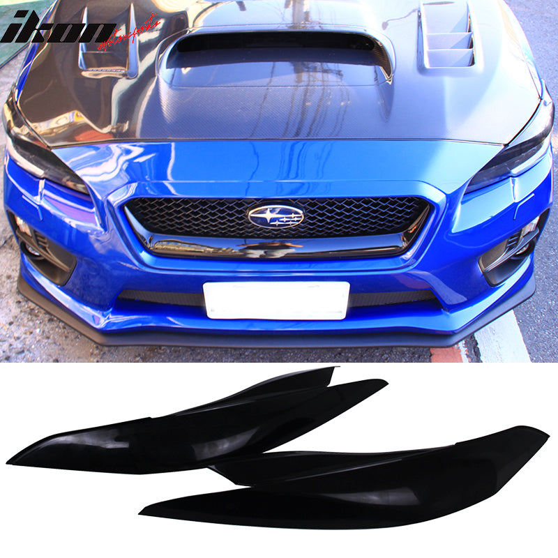 2015-2021 Subaru WRX STI IKON Style Headlight Eyelid Eyebrow Cover ABS