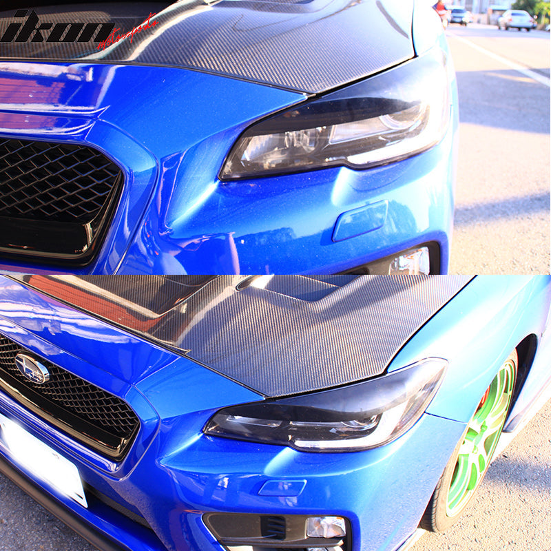 2015-2021 Subaru WRX STI IKON Style Headlight Eyelid Eyebrow Cover ABS