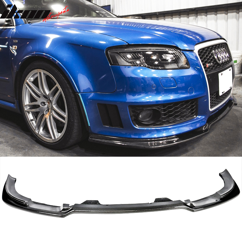 2006-2008 Audi A4 B7 Sedan Front Bumper Lip Carbon Fiber
