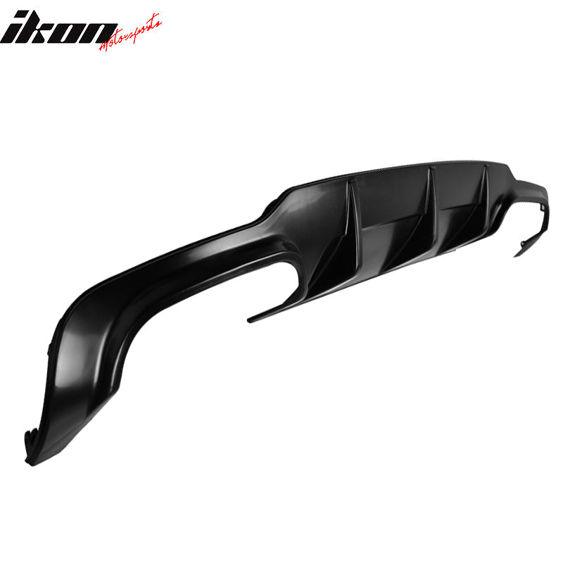 2012-2015 Mercedes Benz C204 LCI Sport Rear Bumper Diffuser Lip ABS
