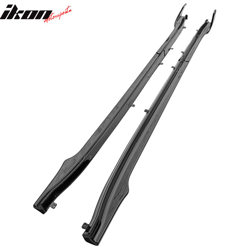 2017-2023 Tesla Model 3 Side Skirts Extension V Style Gloss Black 6PC