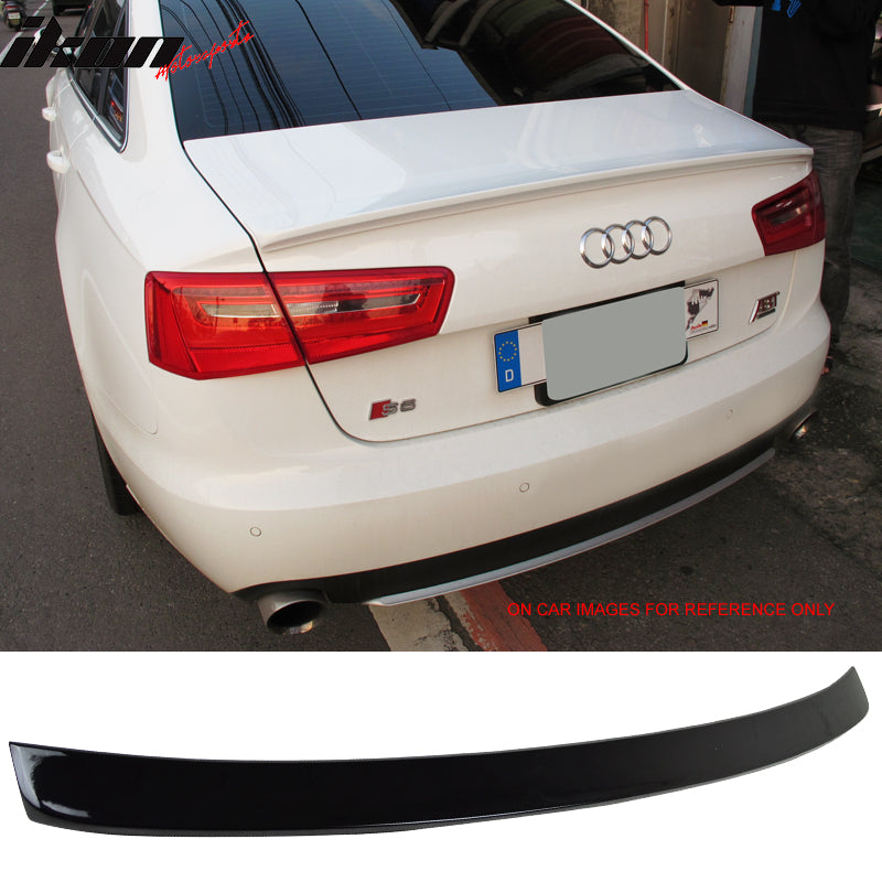 2012-2014 Audi A6 C7 Sedan 4Dr D Style Painted ABS Trunk Spoiler Wing