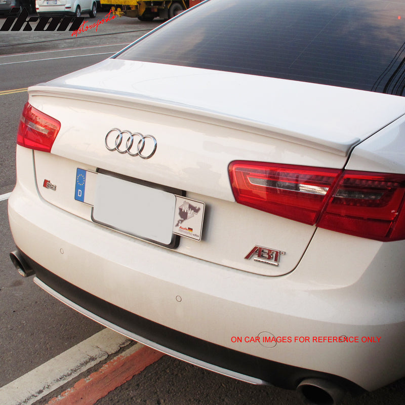 2012-2014 Audi A6 C7 Sedan 4Dr D Style Painted ABS Trunk Spoiler Wing
