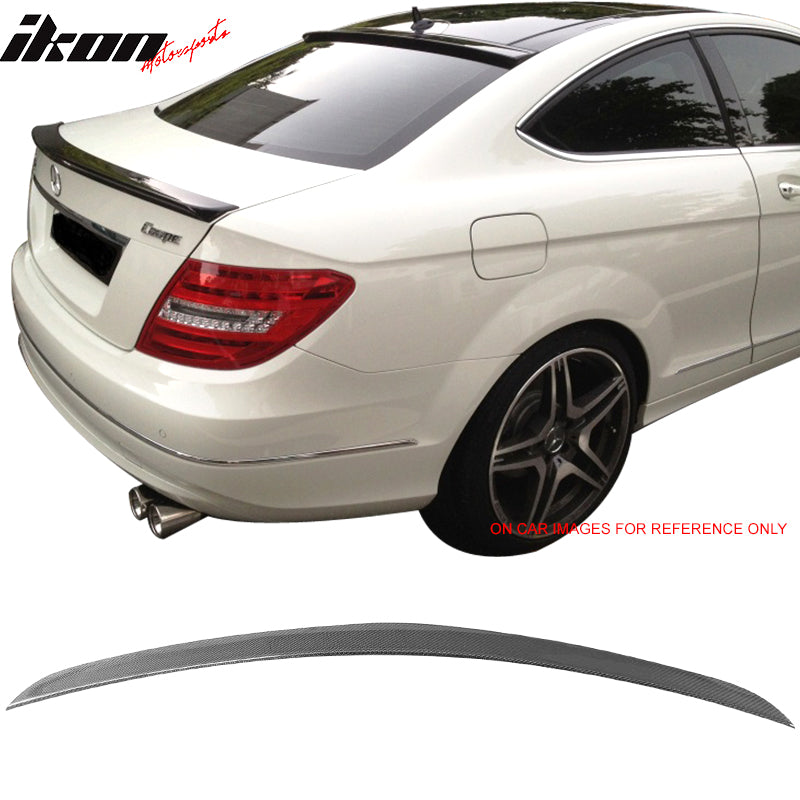 2012-2015 Benz C-Class C204 Coupe AMG Style Carbon Fiber Trunk Spoiler