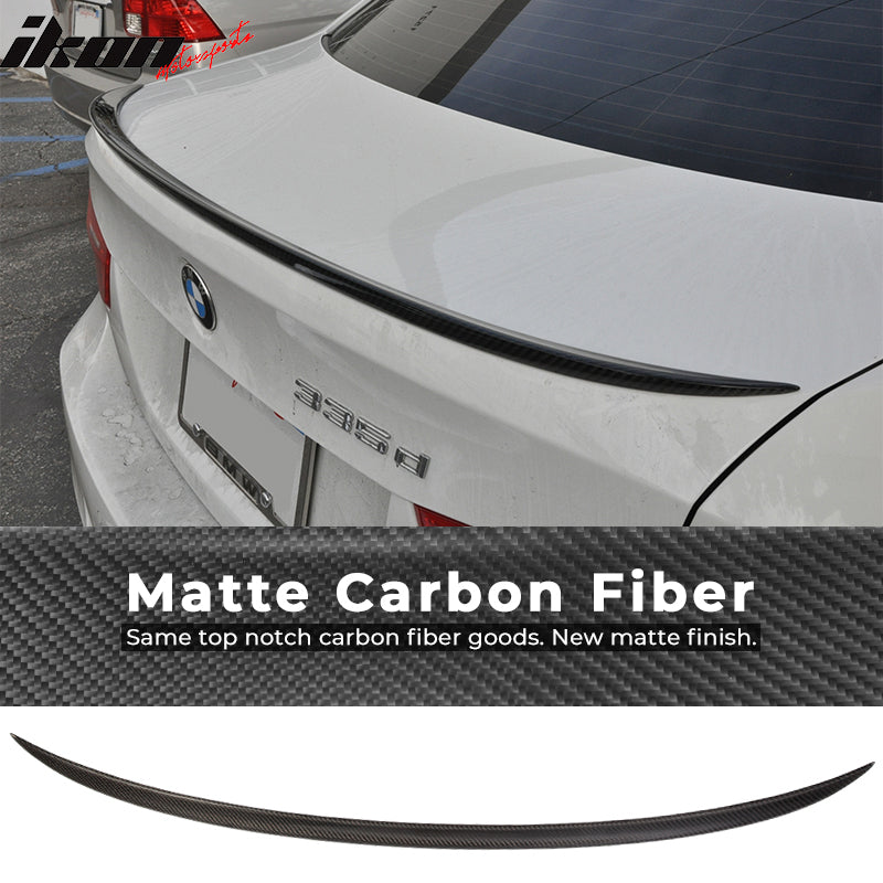 2006-2011 BMW 3-Series E90 4Dr M3 Style CF Carbon Fiber Trunk Spoiler