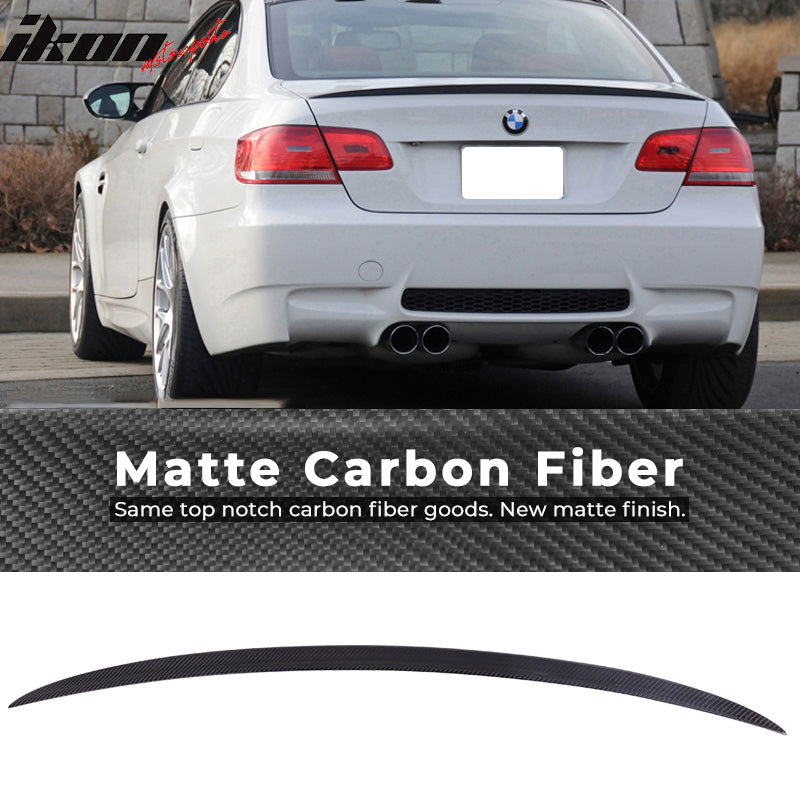 2007-2013 BMW 3 Series E92 M3 Style Carbon Fiber Trunk Spoiler Wing